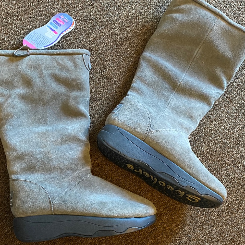Women’s genuine suede boots with fur inside